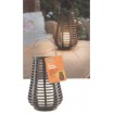 Подсвечник с LED свечей 25cm x 20cm иск раттан