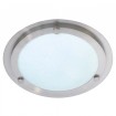 Светильник настенно потолочный для ванной комнаты.  диам 310мм. Е27,60W,220V,  IP44, сталь, стекло.