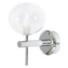 Светильник галогенный для ванной комнаты. G9,40W,220V,  IP44, сталь, стекло.