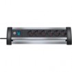 Удлинитель"Alu-Office-Line" 3 м,  6 роз с заземл. 230V.3500W.16А.H05VV-F 3G1,5