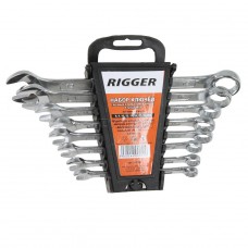 Ключи комбинированные RIGGER, набор из 8, исполнение Mirrow